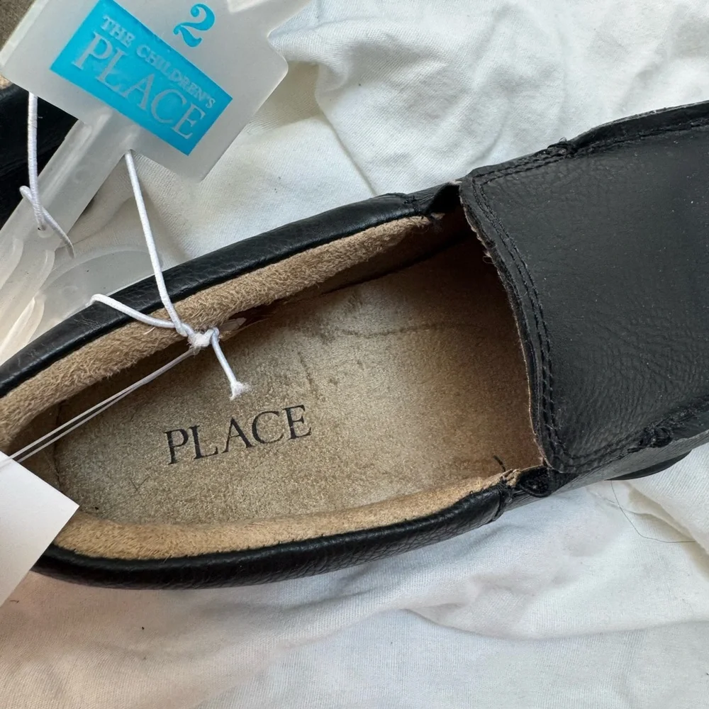The Children's Place Black Loafer Dress Shoes for Boys